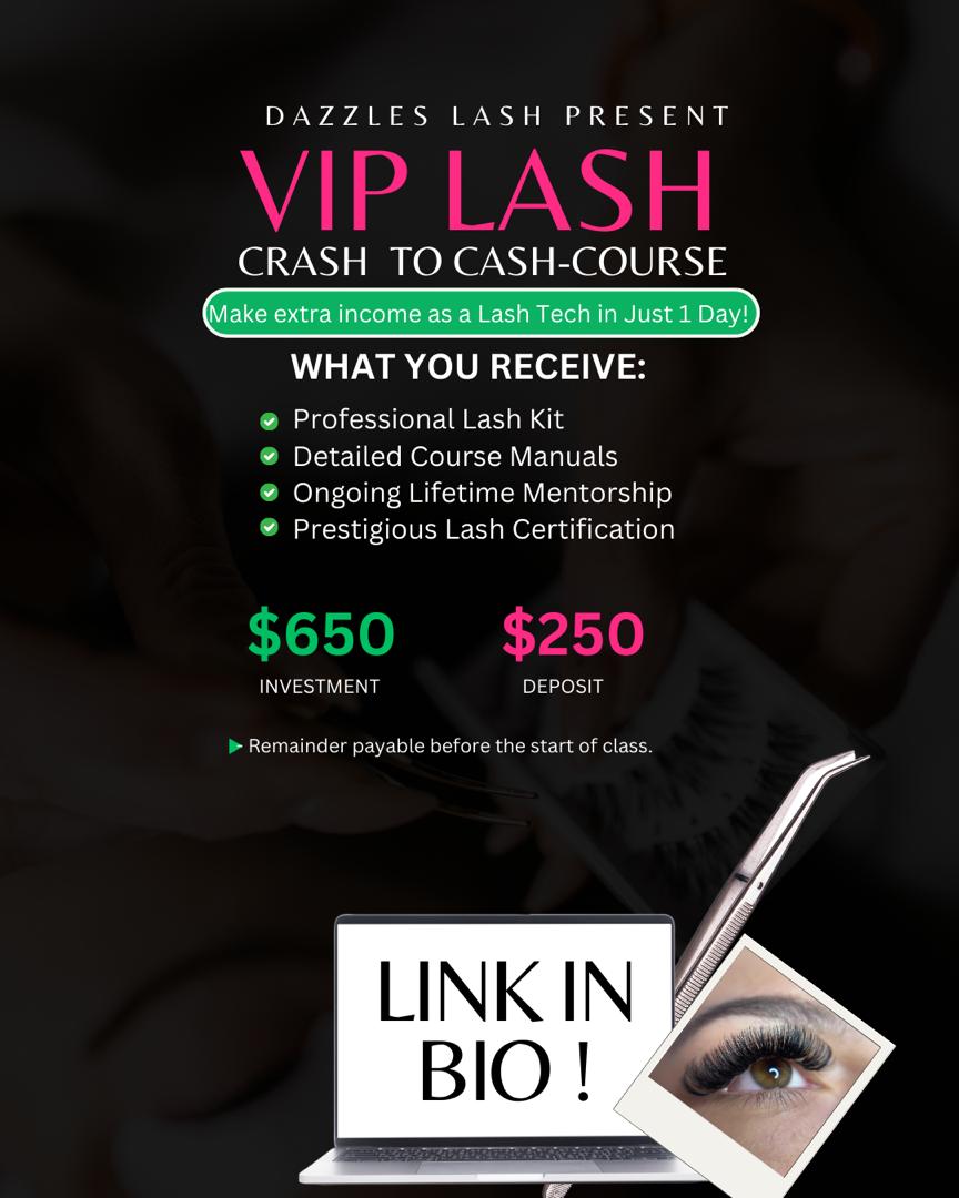 VIP Lash Cash Course (Secure Your Spot)